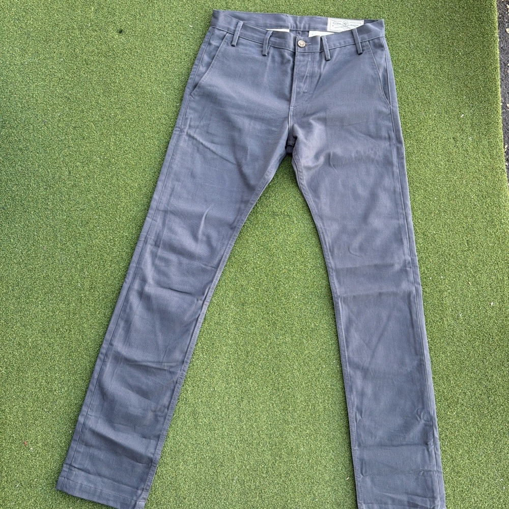 Rogue Territory Pants Mens 31 Gray Officers Trouser RGT Slim Canvas Workwear